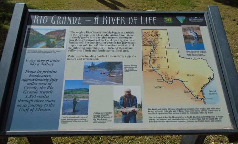 Rio Grande — A River of Life Marker image. Click for full size.