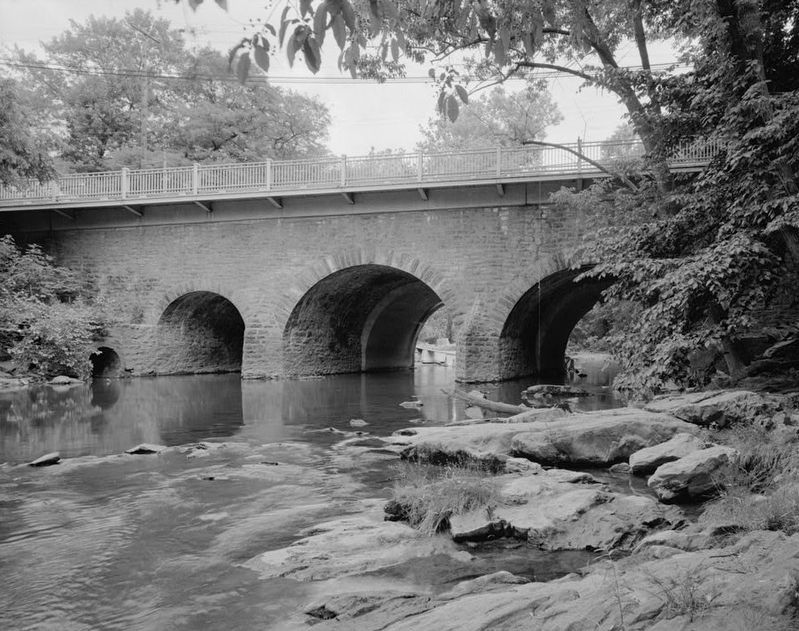 <i> Pennypack Creek Bridge, Spanning Pennypack Creek at Frankford Avenue (U.S. Route 13)...</i> image. Click for full size.