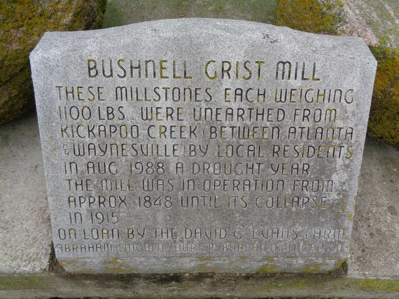 Bushnell Grist Mill Marker image. Click for full size.
