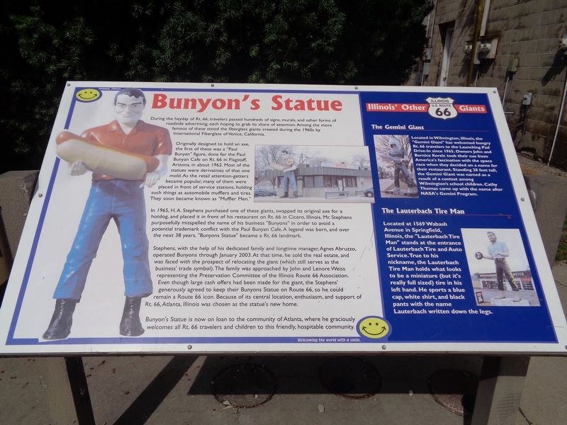 Bunyon's Statue Marker image. Click for full size.