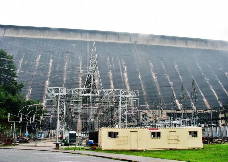 Fontana Dam Power Substation image. Click for full size.