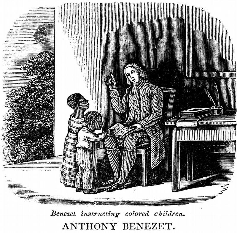 Anthony Benezet<br>Instructing Colored Children image. Click for full size.
