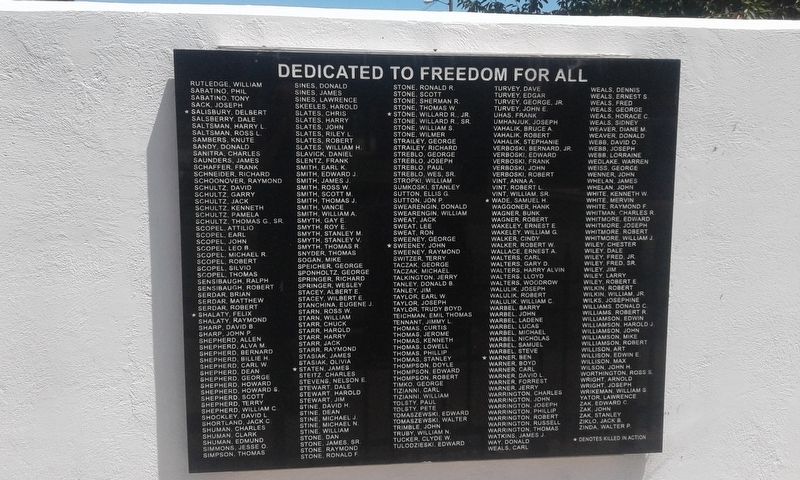 Amsterdam Veterans Memorial image. Click for full size.