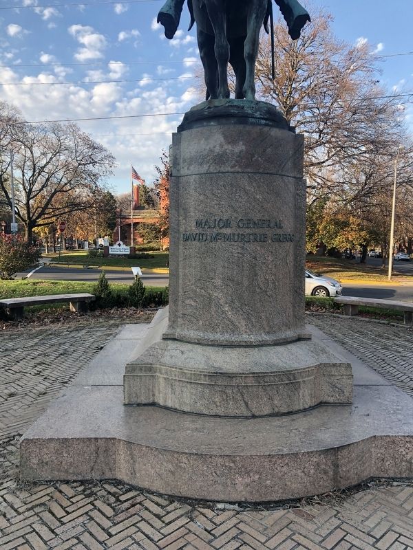Major General David McMurtie Gregg Statue Front. Click for full size. Major General David McMurtie Gregg Statue Front image. Click for full size.