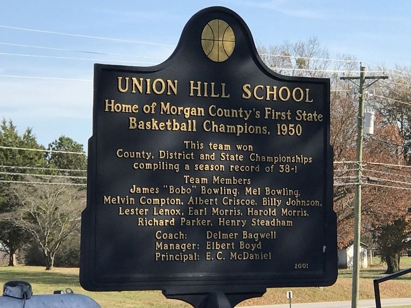 Union Hill School Marker image. Click for full size.