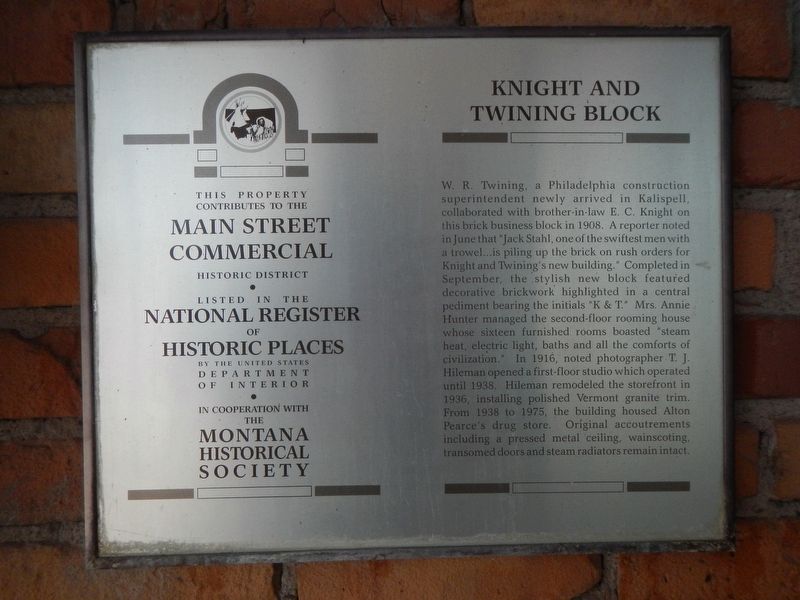 Knight and Twining Block Marker image. Click for full size.