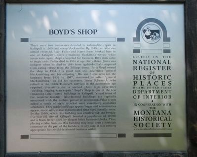 Boyd's Shop Marker image. Click for full size.