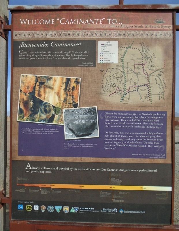Welcome "<i>Caminante</i>" to... Marker image. Click for full size.
