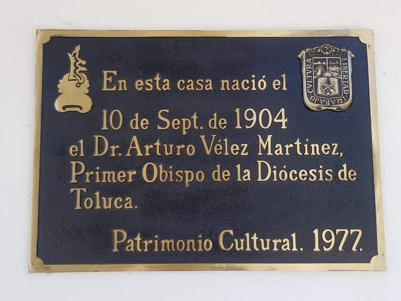 Dr. Arturo Vélez Martínez Marker image. Click for full size.