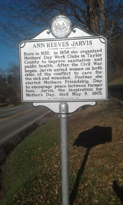 Ann Reeves Jarvis Marker image. Click for full size.