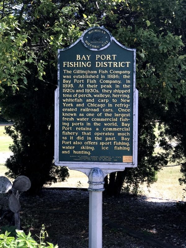 Bay Port Fishing District Marker image. Click for full size.