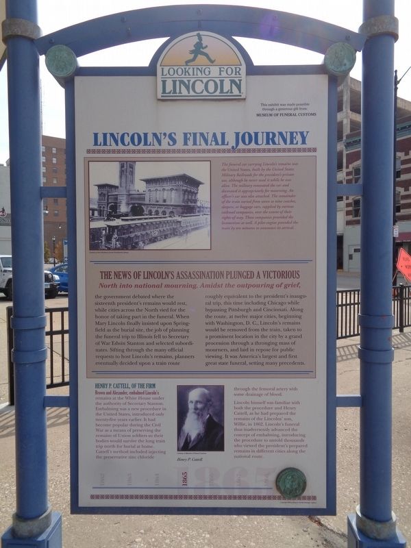 Lincoln's Final Journey Marker image. Click for full size.
