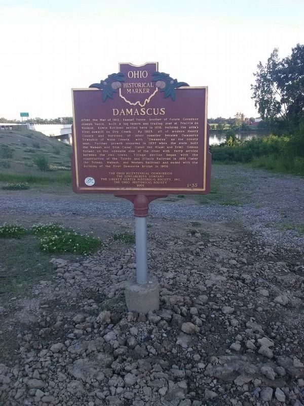 Prairie Des Mascoutins / Damascus Marker image. Click for full size.