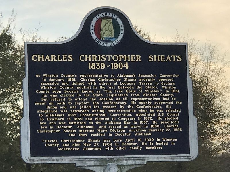 Charles Christopher Sheats 1839-1904 Marker image. Click for full size.