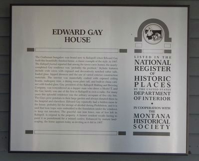 Edward Gay House Marker image. Click for full size.