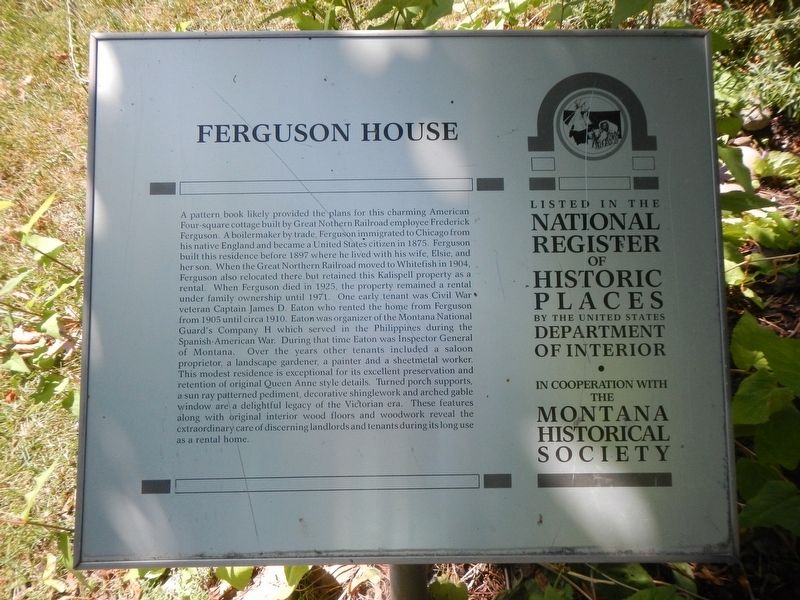 Ferguson House Marker image. Click for full size.