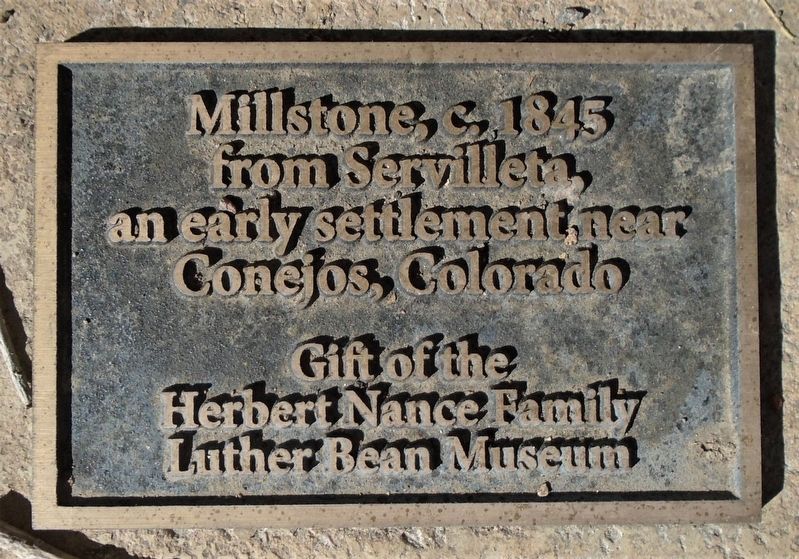 Millstone, c. 1845 Marker image. Click for full size.