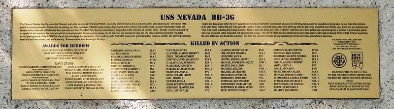 USS Nevada BB-36 Marker image. Click for full size.