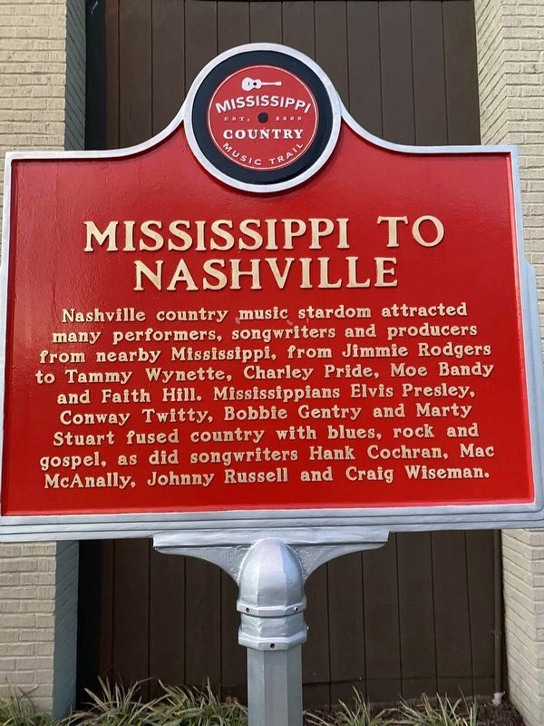 Mississippi to Nashville Marker image. Click for full size.