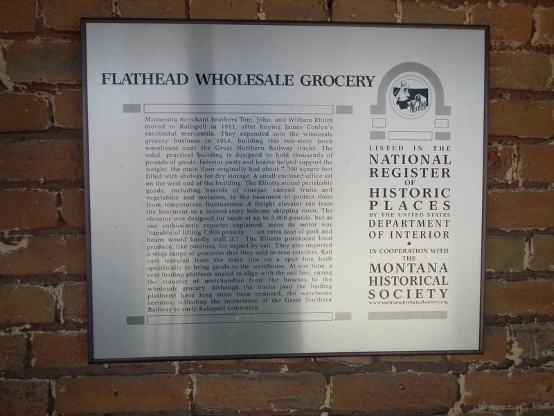 Flathead Wholesale Grocery Marker image. Click for full size.