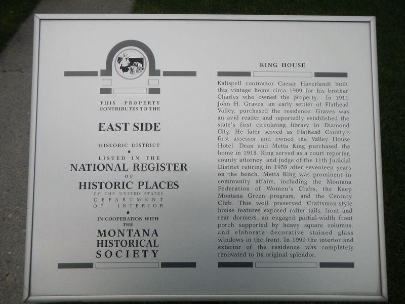 King House Marker image. Click for full size.