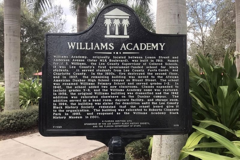 Williams Academy Marker image. Click for full size.