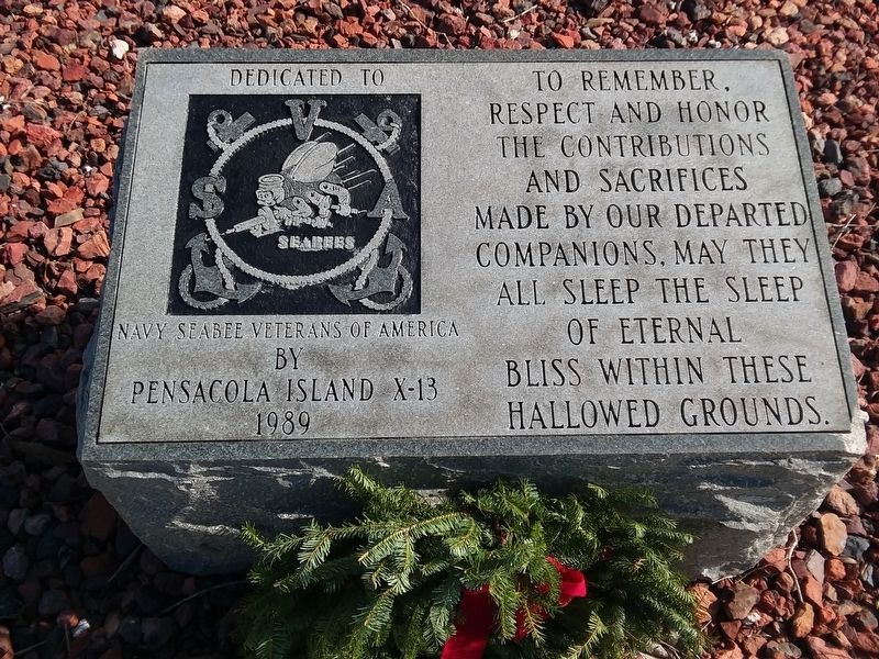Navy Seabees Veterans Memorial. Click for full size. Navy Seabees Veterans Memorial image. Click for full size.