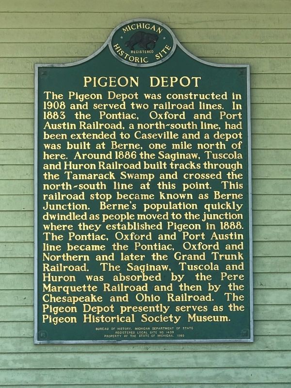 Pigeon Depot Marker image. Click for full size.