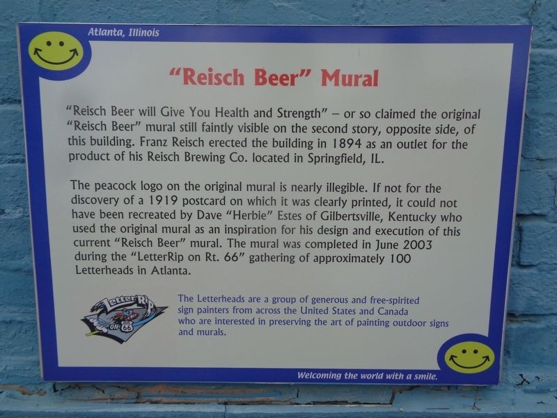 "Reisch Beer" Mural Marker image. Click for full size.