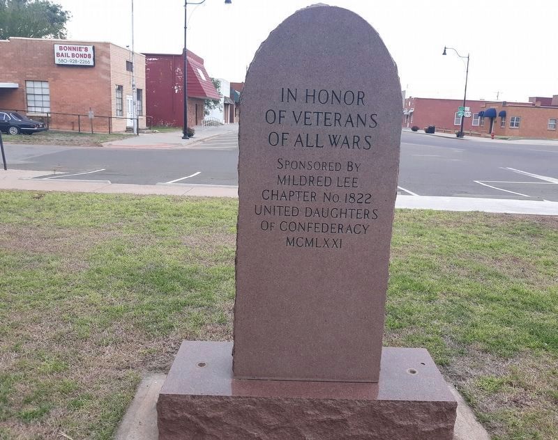 Beckham County Veterans Memorial reverse. Click for full size. Beckham County Veterans Memorial reverse image. Click for full size.