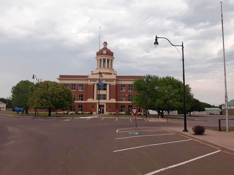 Beckham County Veterans Memorial and Courthouse. Click for full size. Beckham County Veterans Memorial and Courthouse image. Click for full size.