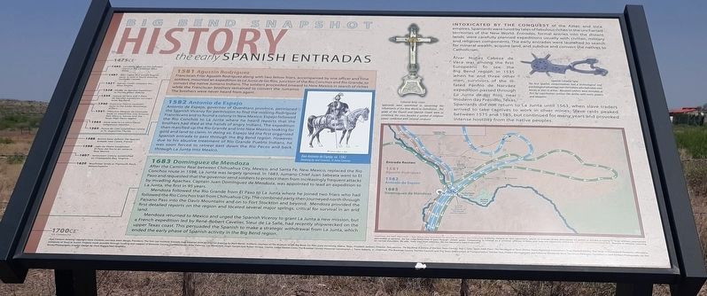 Early Spanish Entradas Marker. Click for full size. Early Spanish Entradas Marker image. Click for full size.