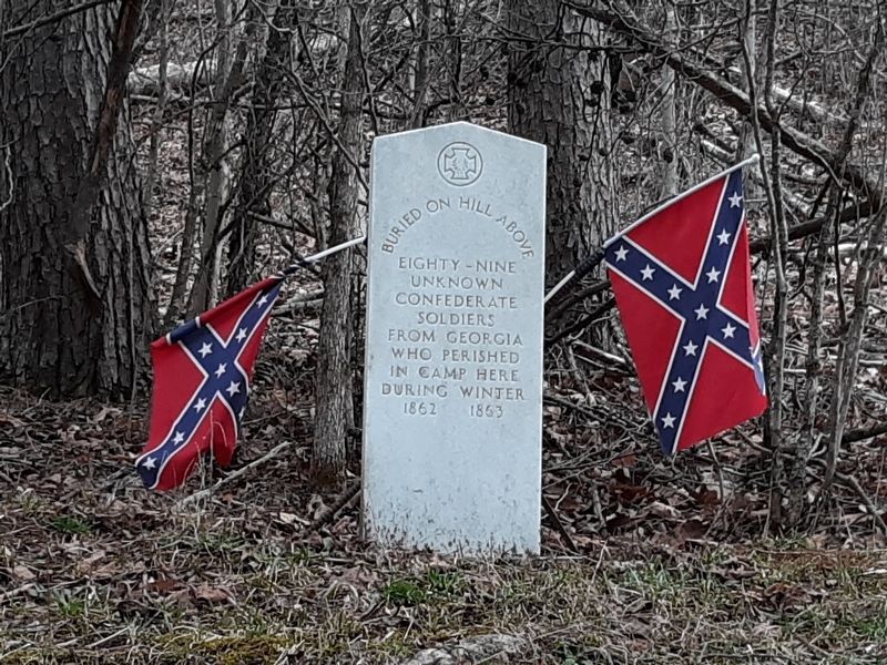 Blue Sulphur Springs Confederate Burial Ground Marker image. Click for full size.