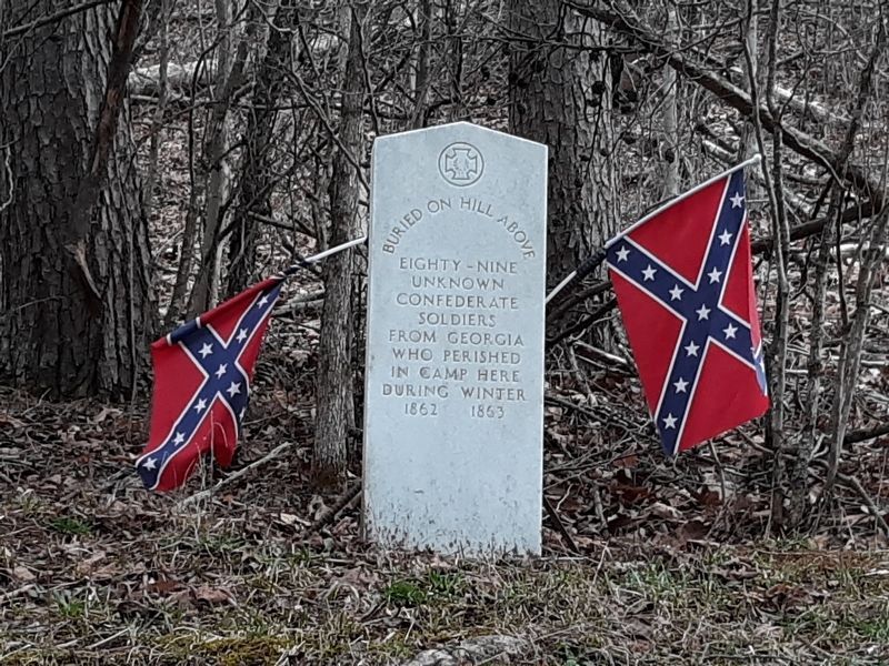 Blue Sulphur Springs Confederate Burial Ground Marker. Click for full size. Blue Sulphur Springs Confederate Burial Ground Marker image. Click for full size.
