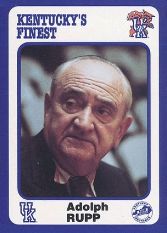 Adolph Frederick Rupp image. Click for full size.