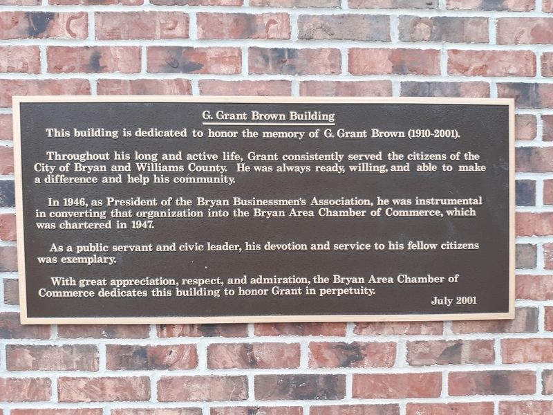 G. Grant Brown Building Marker image. Click for full size.