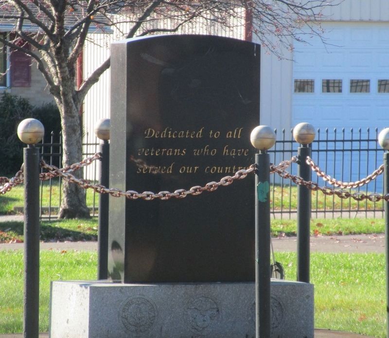 Minerva East Lawn Veterans Memorial [Reverse] image. Click for full size.