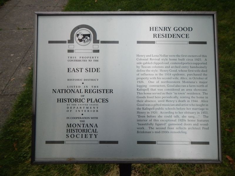 Henry Good Residence Marker image. Click for full size.
