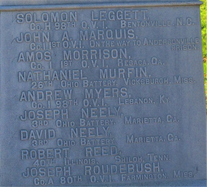 Bethlehem Cemetery Veterans Memorial. Click for full size. Bethlehem Cemetery Veterans Memorial image. Click for full size.