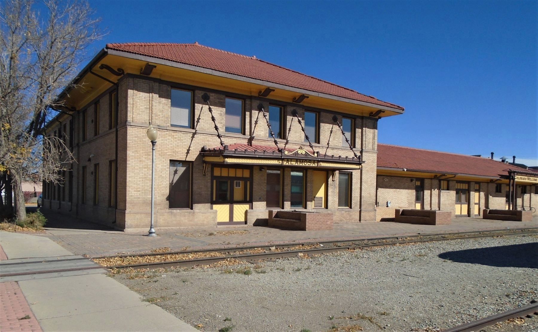Alamosa Depot and Marker image. Click for full size.