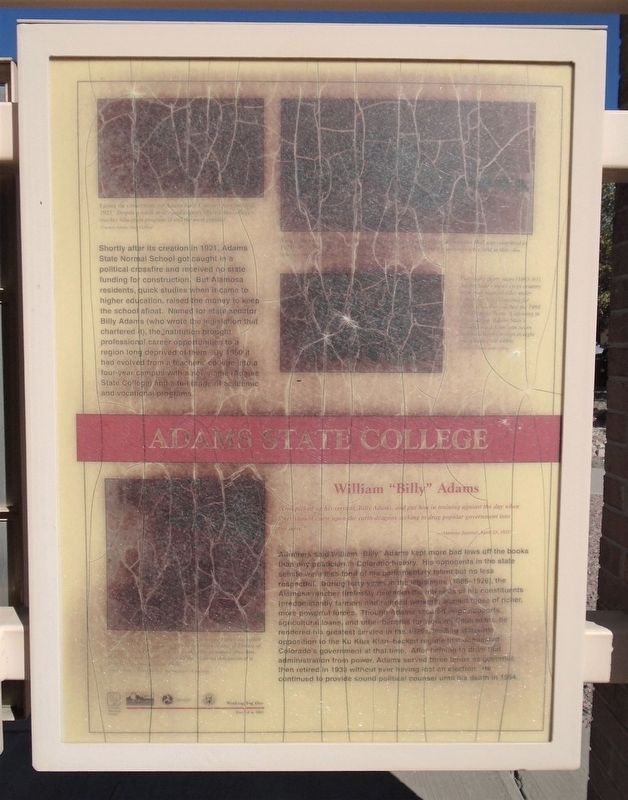Adams State College Marker image. Click for full size.