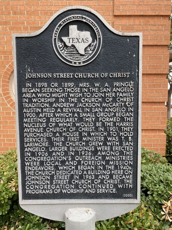 ​Johnson Street Church of Christ Marker image. Click for full size.