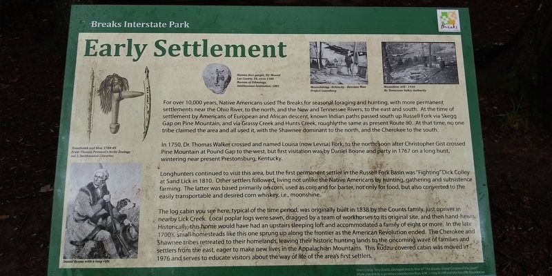Early Settlement Marker. Click for full size. Early Settlement Marker image. Click for full size.