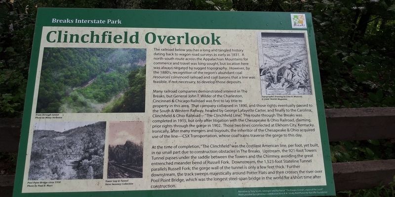 Clinchfield Overlook Marker image. Click for full size.