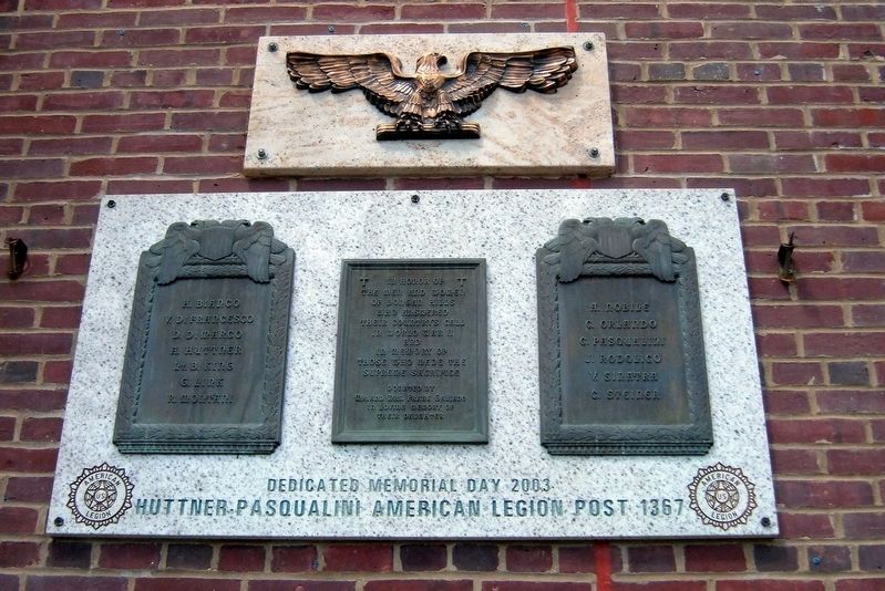 Dongan Hills WWII Memorial. Click for full size. Dongan Hills WWII Memorial image. Click for full size.