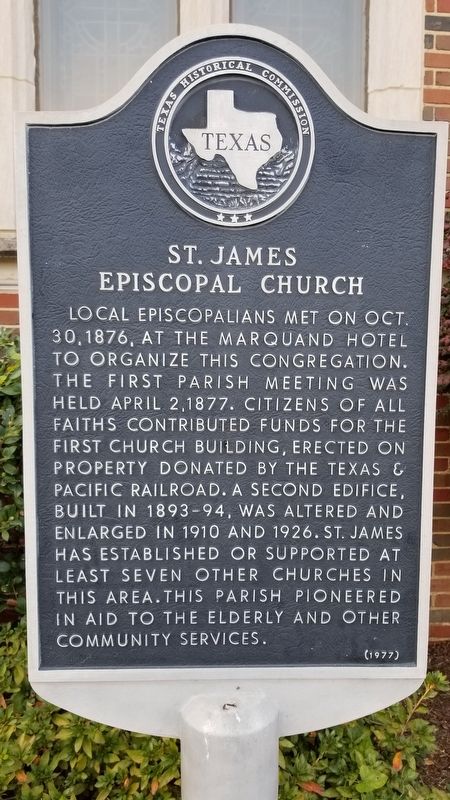 St. James Episcopal Church Marker. Click for full size. St. James Episcopal Church Marker image. Click for full size.