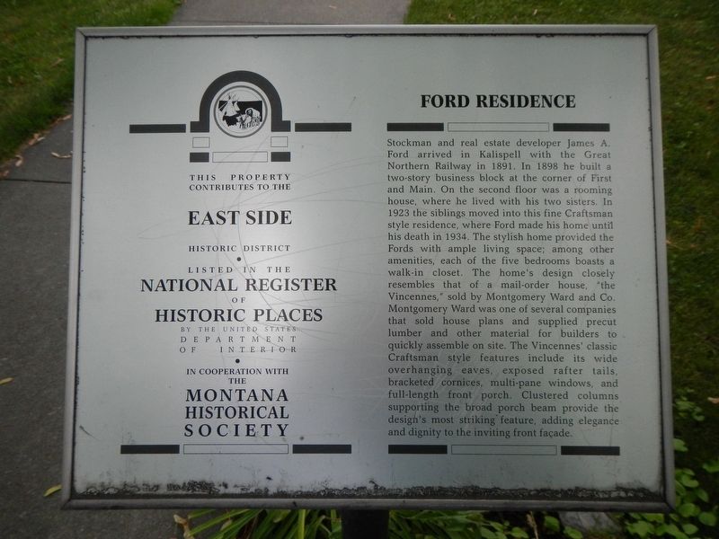Ford Residence Marker image. Click for full size.