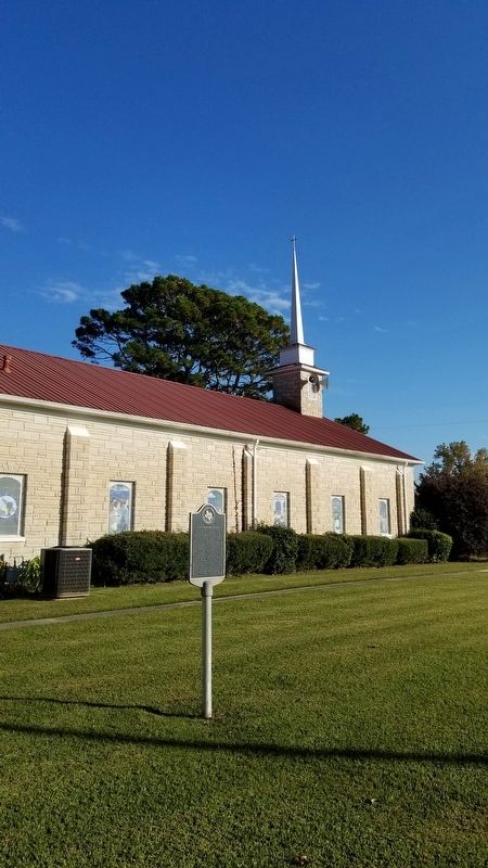 Avery Methodist Church and Marker image. Click for full size.