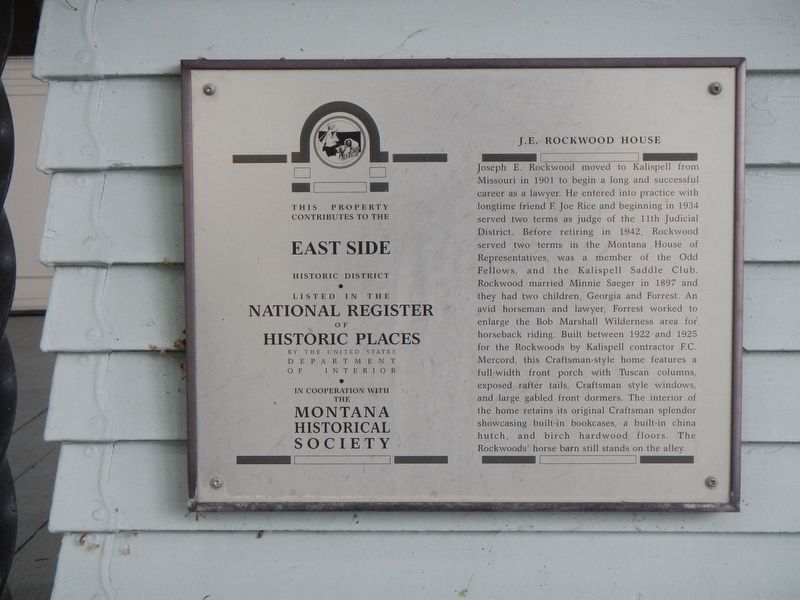 J.E, Rockwood House Marker. Click for full size. J.E, Rockwood House Marker image. Click for full size.