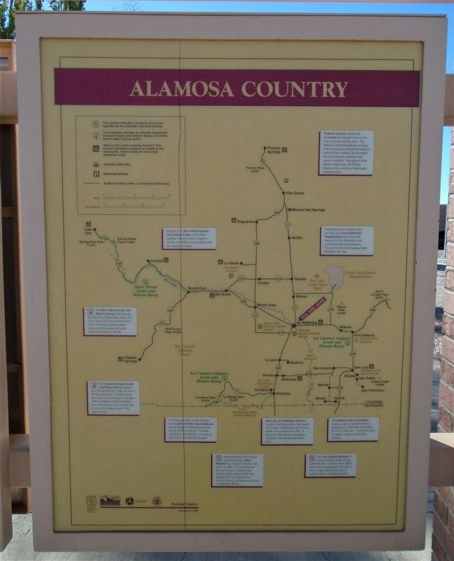 Alamosa County Marker image. Click for full size.